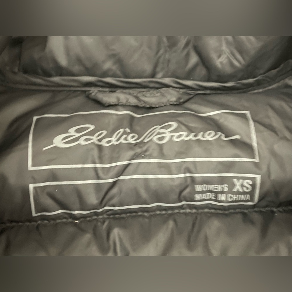Eddie Bauer * Down Cirruslite Puffer Vest, Black, Women’s size XS - Picture 10 of 12